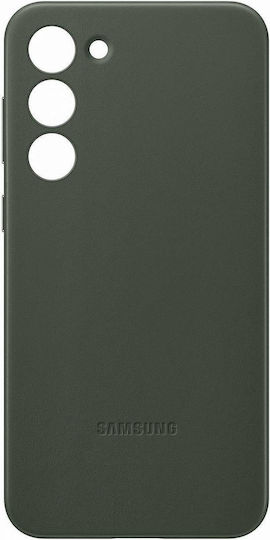 Samsung Leather Cover Back Cover Leather Green (Galaxy S23+)