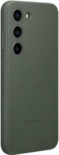 Samsung Leather Case Back Cover Δερμάτινο Πράσινο (Galaxy S23)