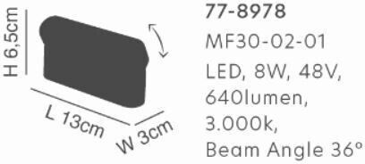 Home Lighting MF30-02-01 Mounting Base for Lighting Fixtures Black 77-8978