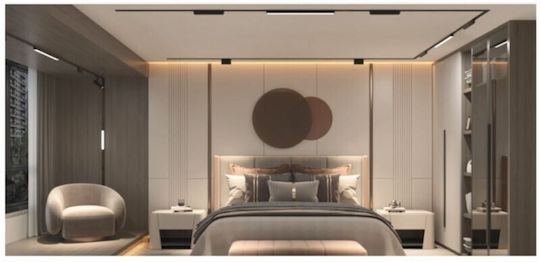 Home Lighting MF30-05-01 Commercial Linear LED Ceiling Light 12W Warm White IP20
