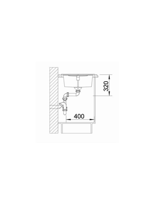 Blanco Metra XL 6 S 527124 Drop-In Sink Synthetic Granite W100xD50cm Soft White