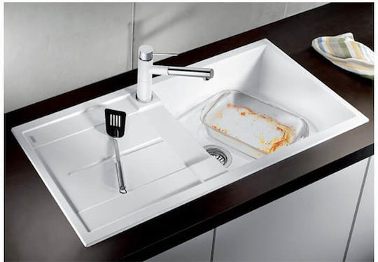 Blanco Metra XL 6 S 527124 Drop-In Spüle aus Verbundgranulat B100xT50cm Soft White