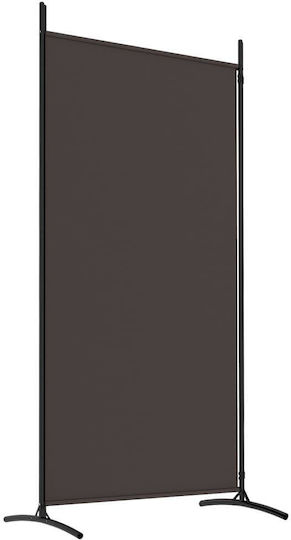 vidaXL Decorative Room Divider Fabric with 2 Panels Coffee 175x180cm