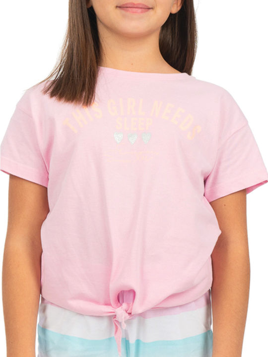 Energiers Kids' Pajamas Summer Pink