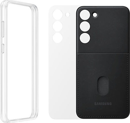 Samsung Back Cover Silicon cu Suport pentru Carduri Negru (Galaxy S23+)