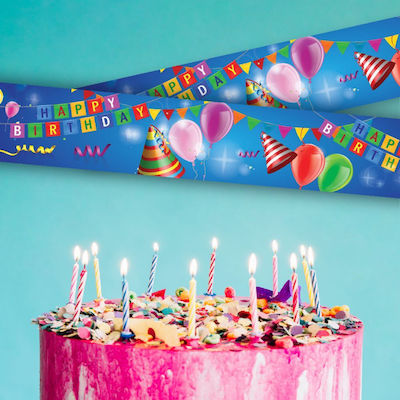 Banner Happy Birthday 10x70 cm 10 3 pcs.