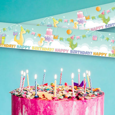 Banner Happy Birthday 10x70 cm 01 3 τεμ. ArtGraphix