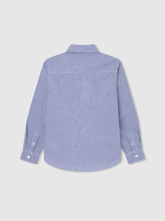 Pepe Jeans Kids Checked Shirt Blue