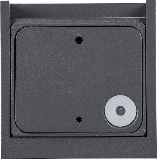 GloboStar Axis-S Επιτοίχια Εξωτερική Πλαφονιέρα LED IP65 10W με Θερμό Λευκό Φως Διπλής Δέσμης 10x10x10εκ.