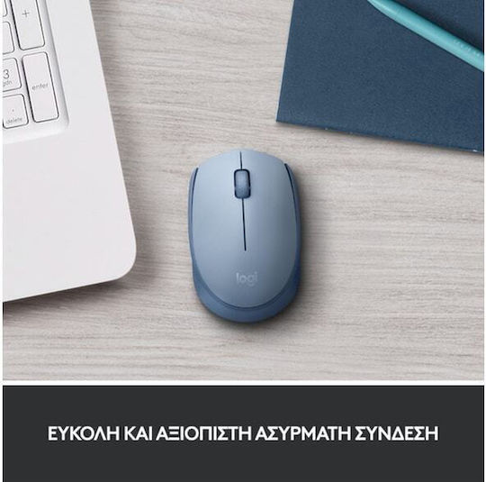 Logitech M171 Kabellos Mini Maus Blue/Grey