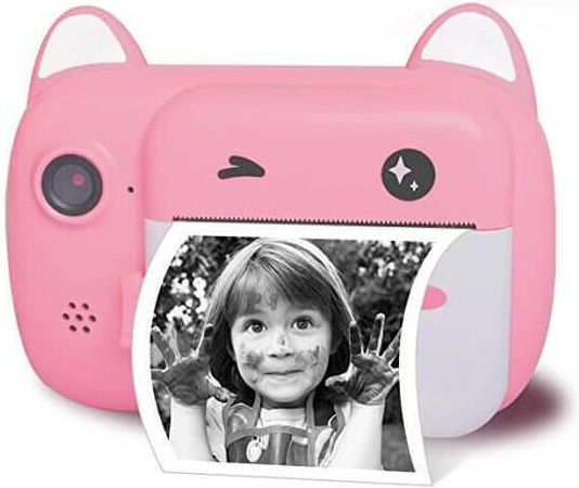 A7 Children's Camera Full HD (1080p) with Thermal Printing Pink