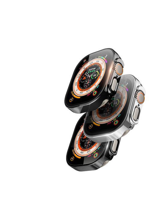 Dux Ducis Hamo Plastic Case with Glass in Black color for Apple Watch Ultra 49mm