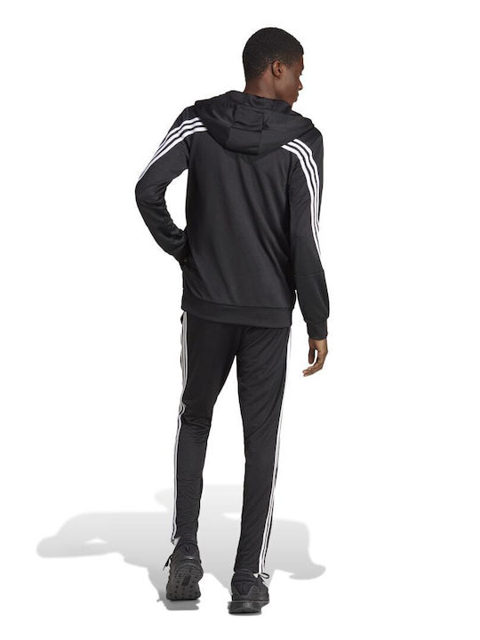 adidas M 3s Trainingsanzug Schwarz
