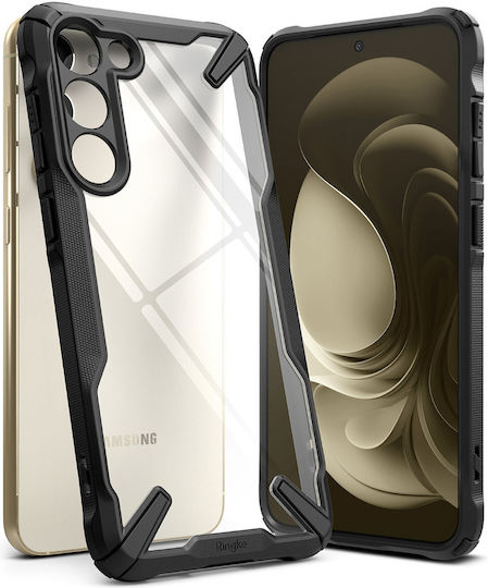 Ringke Fusion X Back Cover Πλαστικό / Σιλικόνης 2mm Μαύρο (Galaxy S23+)