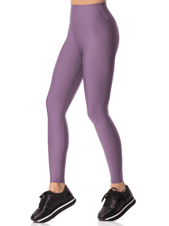 Superstacy Women's Long Training Legging High Waisted & Push Up Purple