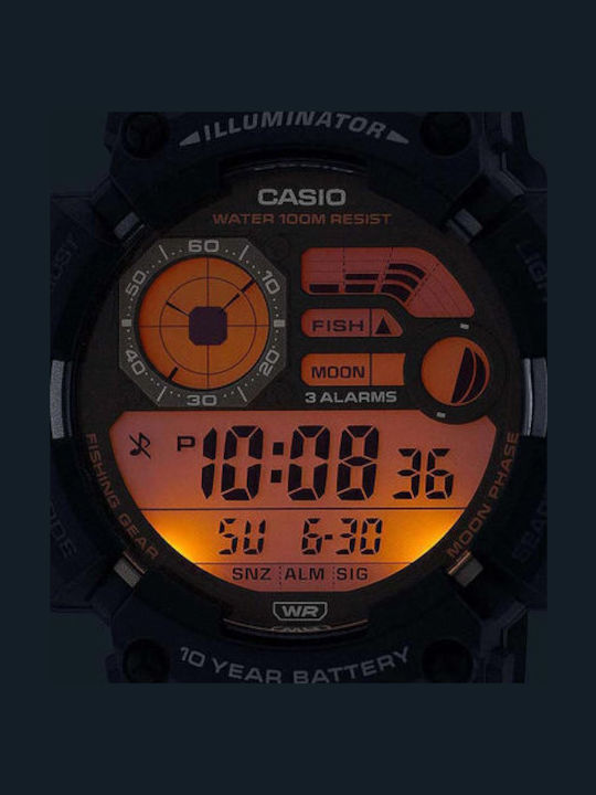 Casio Ρολόι Μπαταρίας με Καουτσούκ Λουράκι