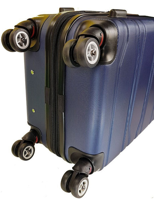 Forecast Cabin Hard Blue Suitcase With 4 Wheels Height 55cm