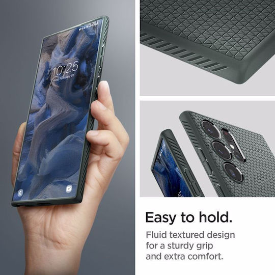 Spigen Liquid Air Back Cover Σιλικόνης Abyss Green (Galaxy S23 Ultra)