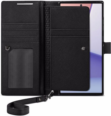 Spigen Wallet S Plus Synthetic Leather Black (Galaxy S23 Ultra)