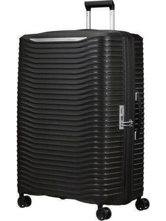Samsonite Upscape Голям Твърд Черен Куфар за Пътуване с 4 Колела Височина 84см