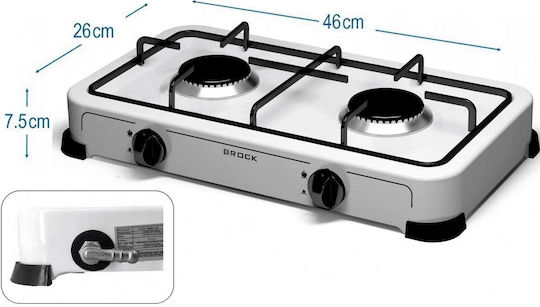 Brock GS 002 W Arzător portabil cu gaz cu aprindere automată