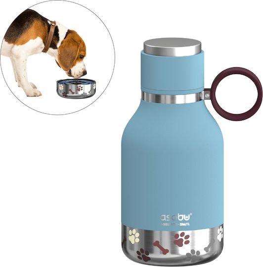 Asobu SD1 Bowl Water for Dog 2x 975ml in Blue Color