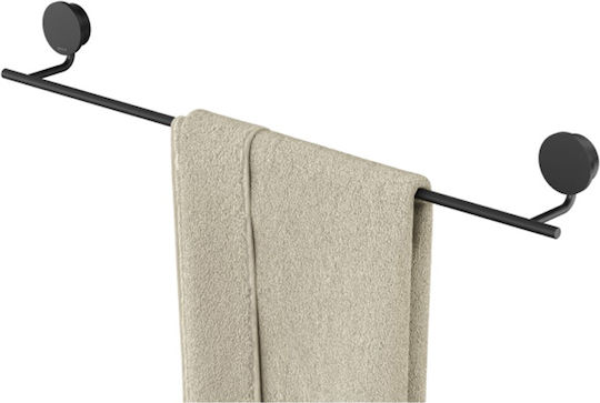 Geesa Opal Ράγα Μπάνιου Μονή Επιτοίχια με Βίδες ​60x60cm Black Brushed