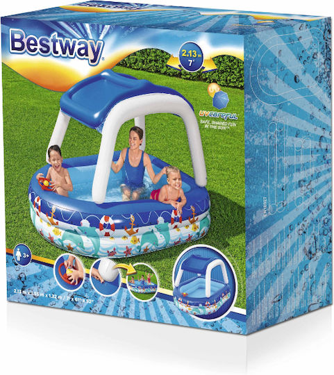 Bestway Children's Swimming Pool 282L Inflatable 213x213x132cm Blue