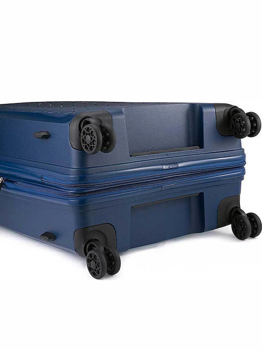 Verage GM18106W Cabin Hard Blue Travel Suitcase With 4 Wheels Height 53cm