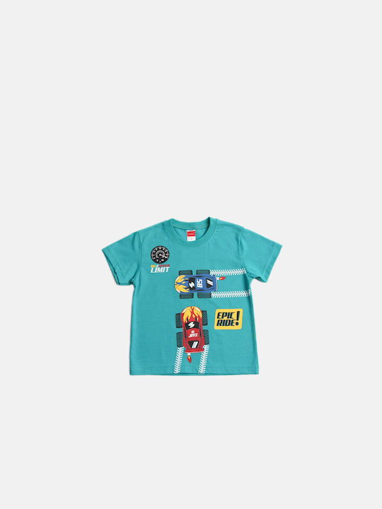 Joyce Kids Set with Shorts Summer 2pcs Turquoise