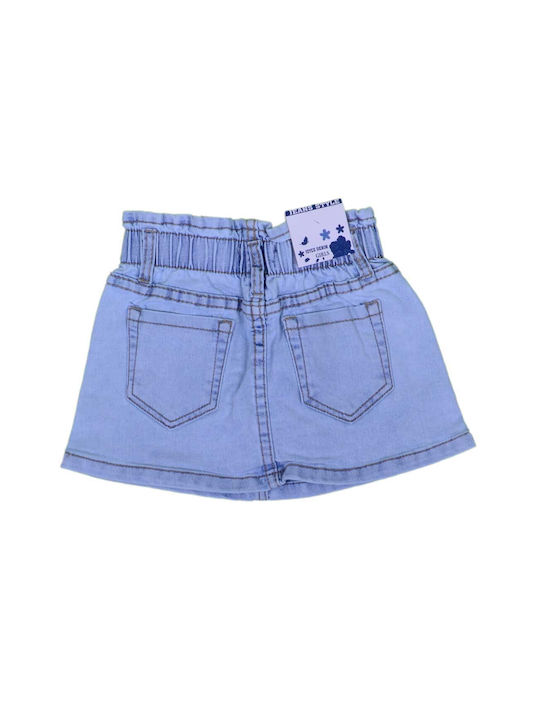 Joyce Kids Denim Skirt Blue