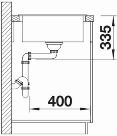 Blanco Zia XL 6 S 527400 Drop-In Spüle aus Verbundgranulat B100xT50cm Volcano Grey