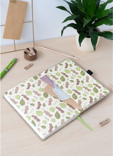 Grupo Erik Marvel Guardians Of The Galaxy Groot Notizbuch A5 Bullet Journal 90 Blätter mit Punkten mit Hartcover und Stifthalter Beige
