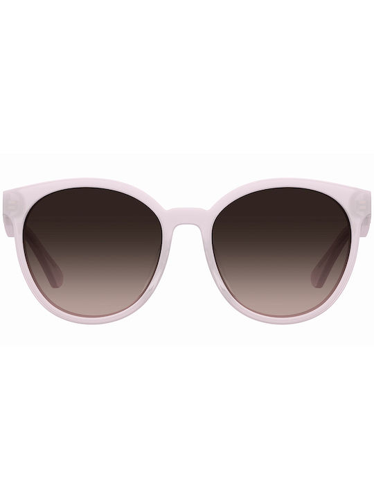 Moschino Women's Sunglasses with Pink Plastic Frame and Brown Gradient Lens MOS151/F/S 35J/HA