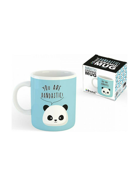 I-Total Panda Ceramic Cup Blue 295ml