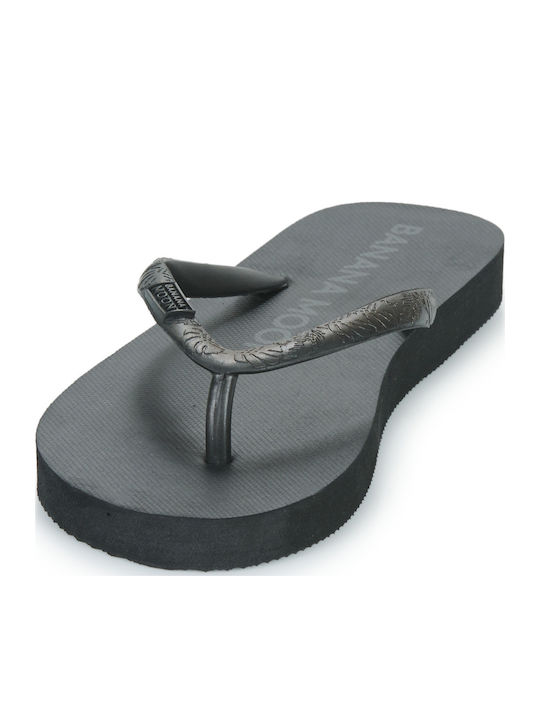Swains Tahuata Frauen Flip Flops in Schwarz Farbe