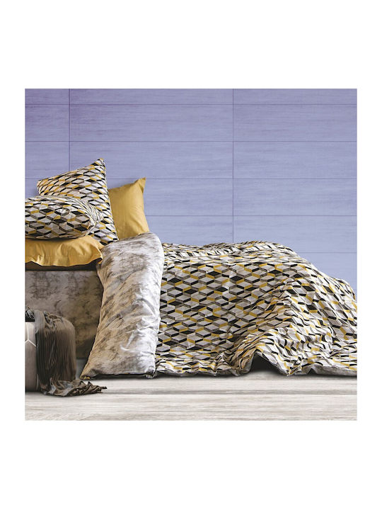 SB Home Bettwäsche-Set Einzel 170x260cm. Denise Gold 3Stück