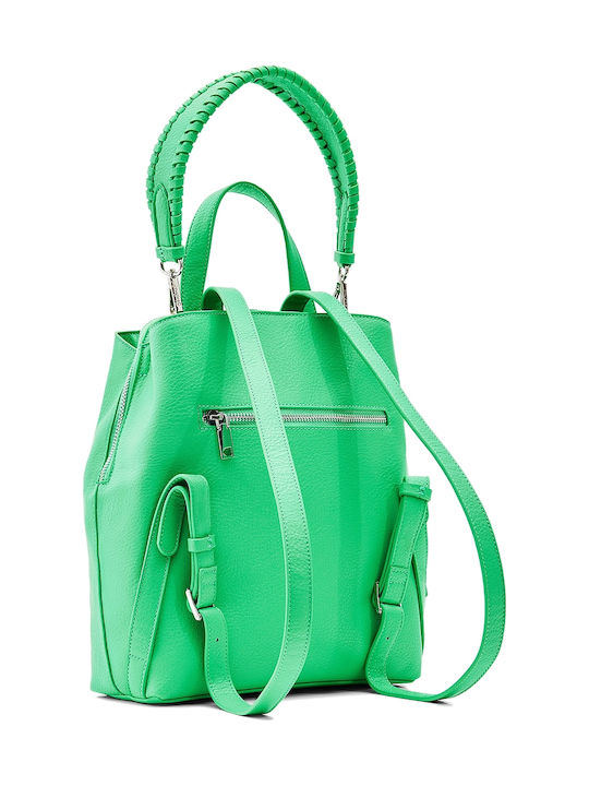 Stoff Damen Handtasche Rucksack Handtasche Grün
