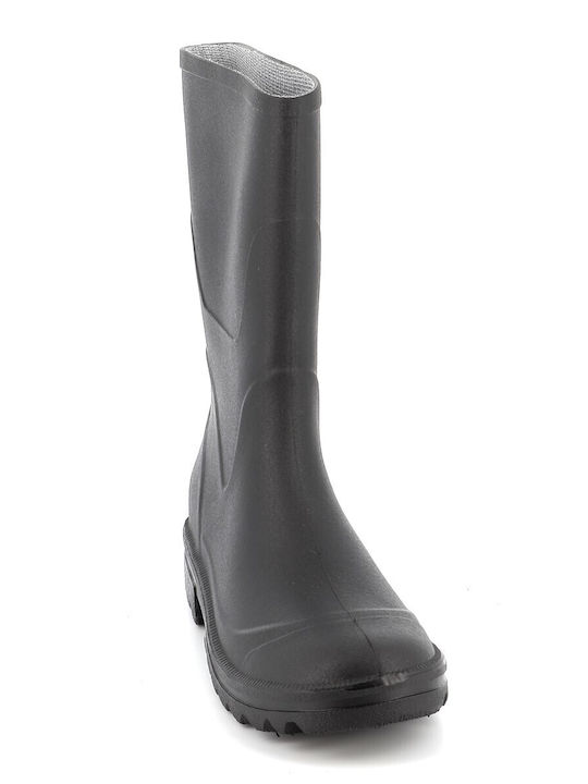 Meridian Men's Safety Tibia Wellies Black