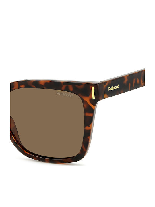 Polaroid Women's Sunglasses with Brown Tartaruga Metal Frame and Brown Polarized Lens PLD6192/S 086/SP