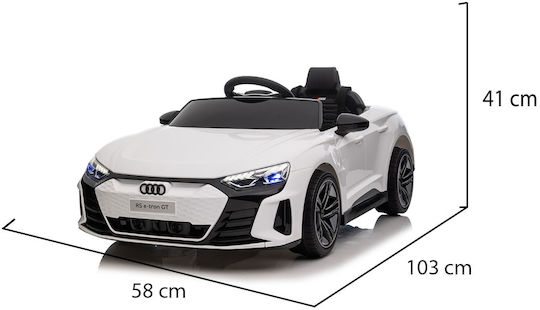 Audi RS E-Tron 6888 Einsitzer mit Fernbedienung 12 Volt Weiß für 3+ Jahre