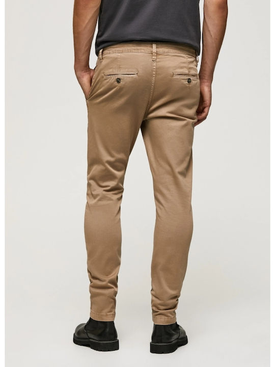 Charly Trousers Chino in Slim Fit Beige
