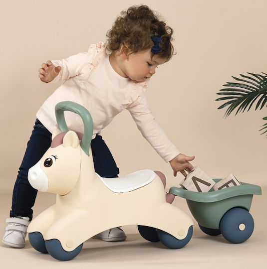 Smoby Baby Pony Animal Ride On Pentru 12+ Luni Bej