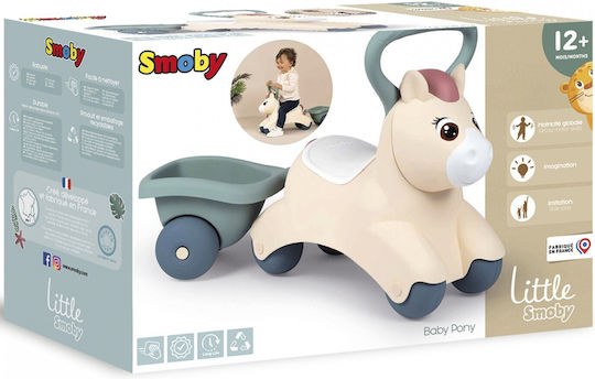 Smoby Baby Pony Animal Ride On Pentru 12+ Luni Bej