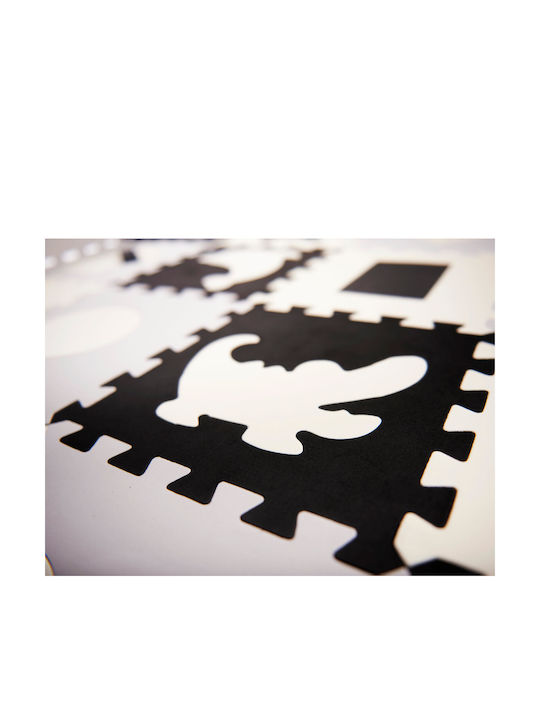 Loco Interactive Floor Puzzle with Animals Grey-Black 36pcs