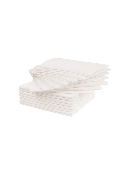 Akuku Premium Αδιαβροχοποιημένα Σελτεδάκια μιας Χρήσης σε Λευκό Χρώμα 40x60cm 30τμχ