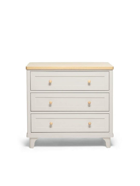 Mamas & Papas Lucca Nursery Furniture Set with Bed & Nursery Drawer White / Beige