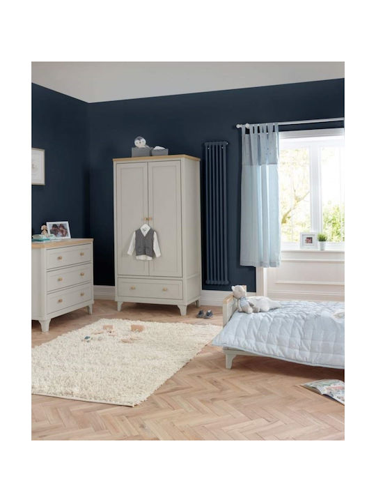 Mamas & Papas Lucca Nursery Furniture Set with Bed & Nursery Drawer White / Beige