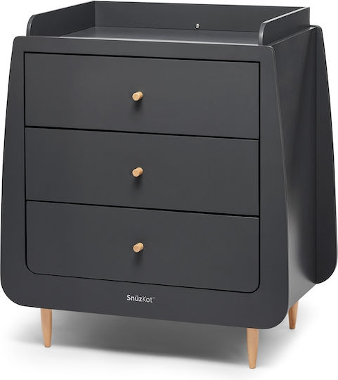 Snuz Skandi Seturi de mobilier pentru copii cu Pat și Comodă Maro / Bej