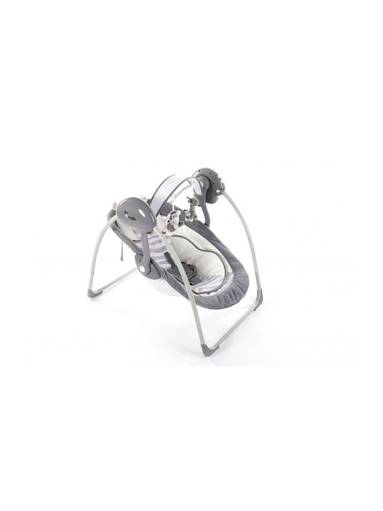 Bo Jungle Elektrisch Baby Relax Schaukel B-Portable mit Musik und Vibration White Tiger für Kind bis 9kg